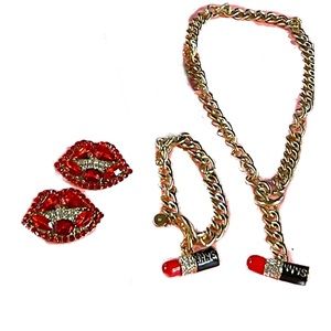 Bundle of lipstick jewelry